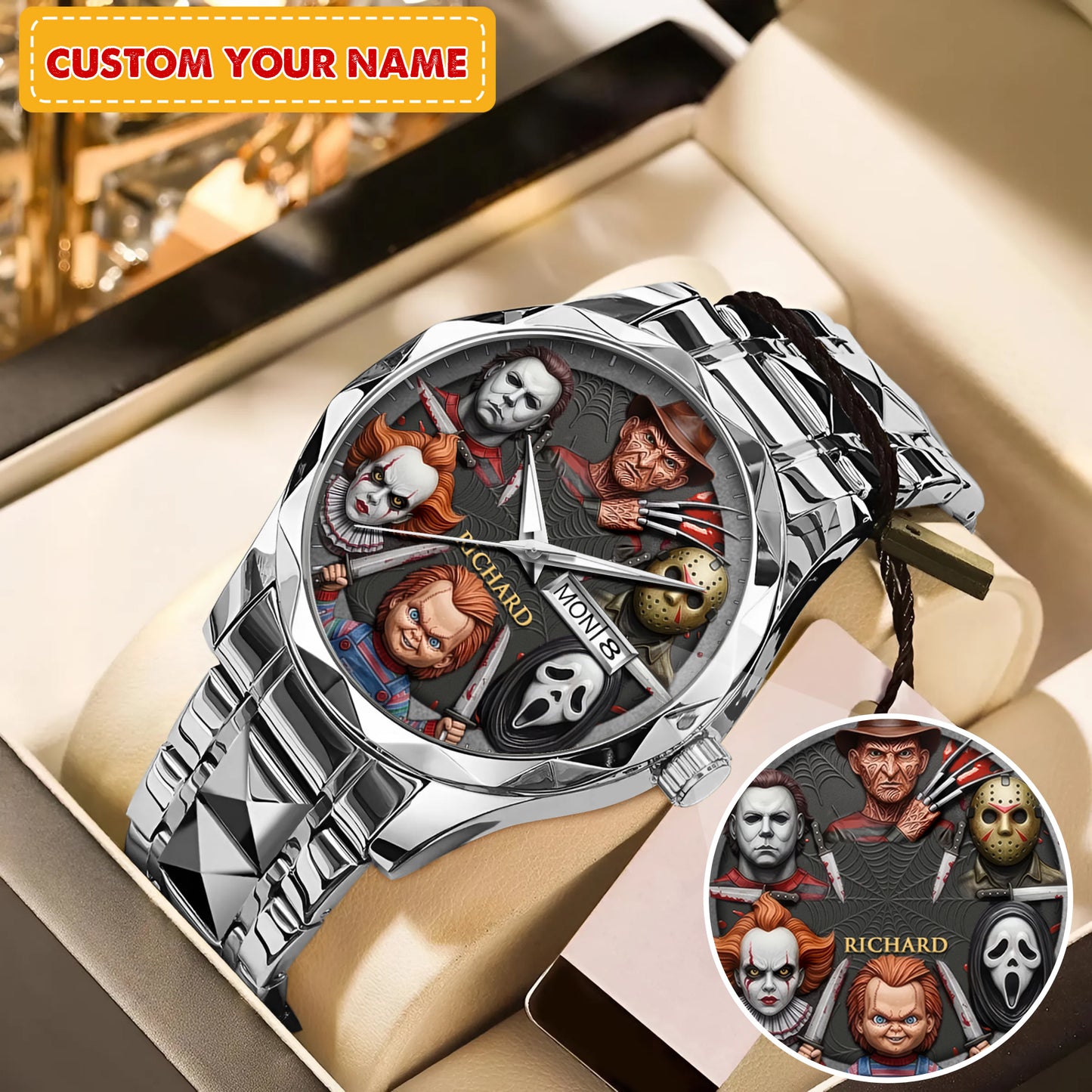 Halloween Horror Movies Personalized Quartz Watch