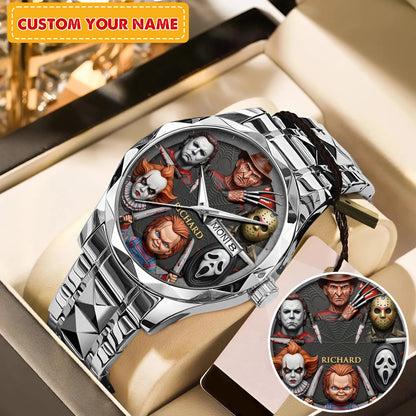 Halloween Horror Movies Personalized Quartz Watch