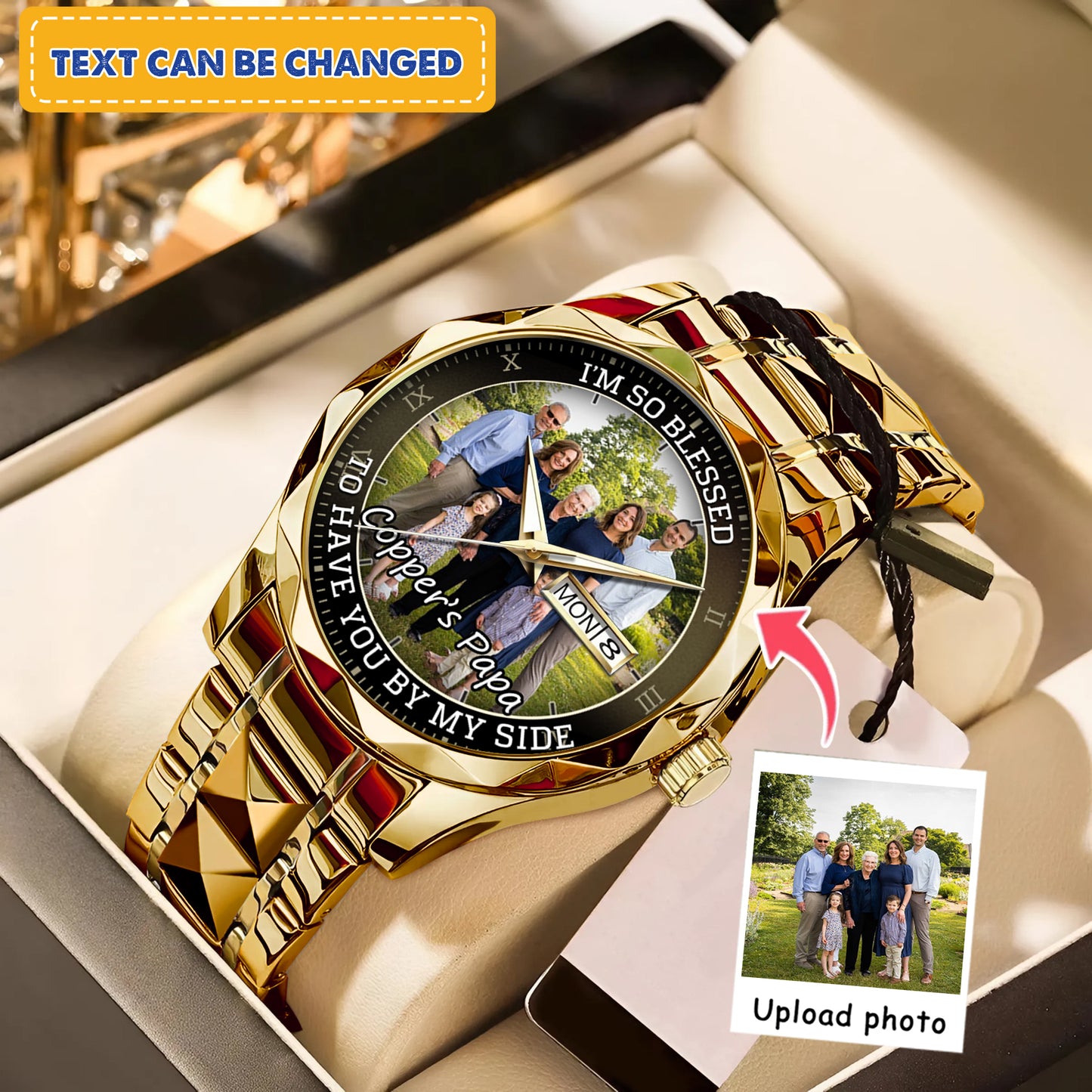 Personalized Family Photo Keepsake Watches