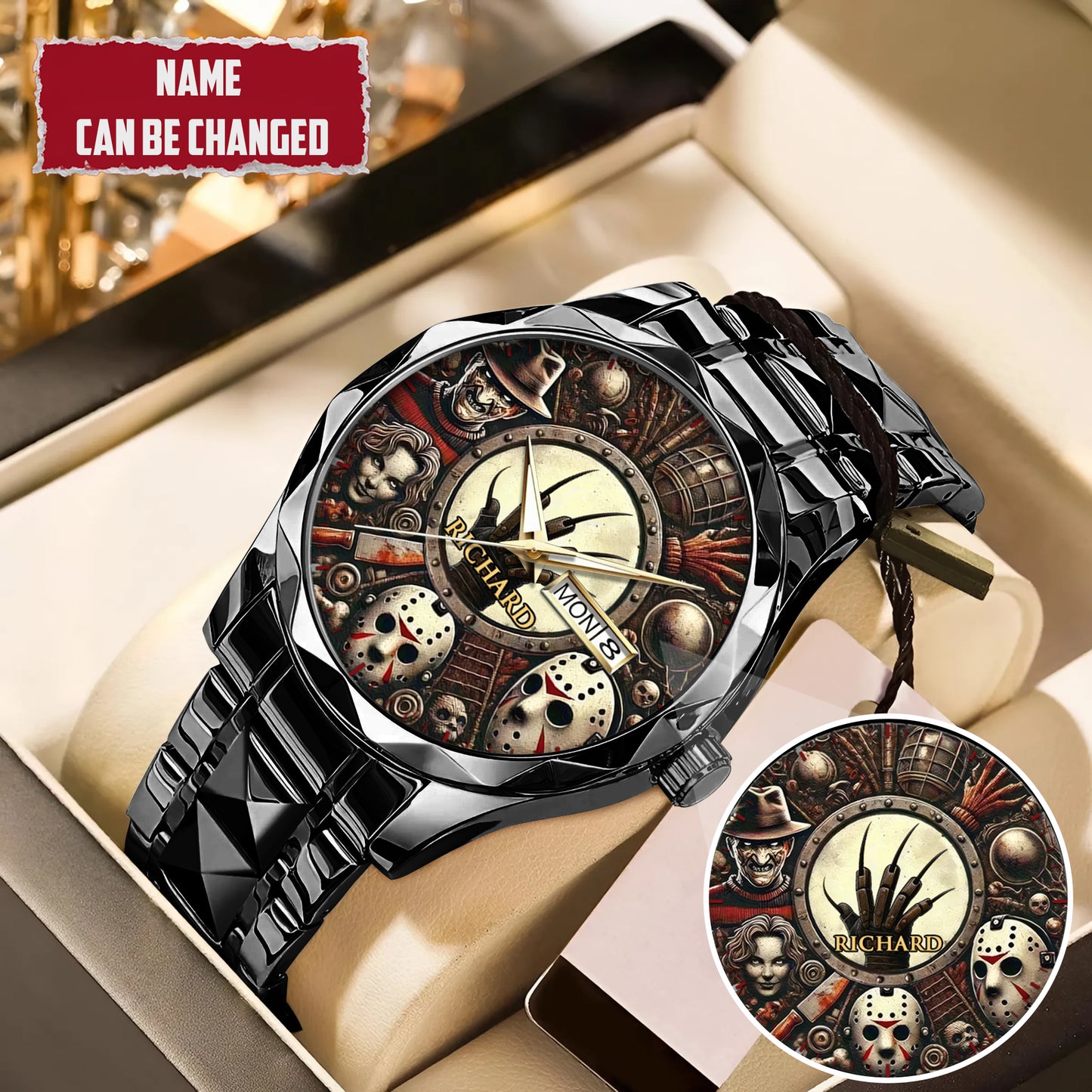 Halloween Horror Movies Personalized Quartz Watch