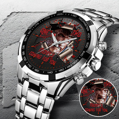 Halloween Horror Movies Freddy's Coming For You Personalized Quartz Watch
