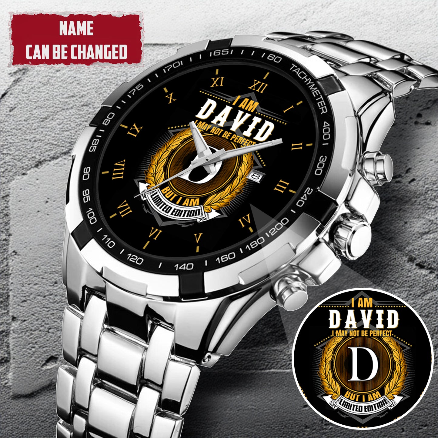 Personalized Limited Edition Custom Name Watch Father's Day Gift For Him