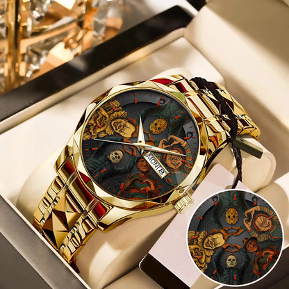 Halloween Horror Movies Personalized Quartz Watch