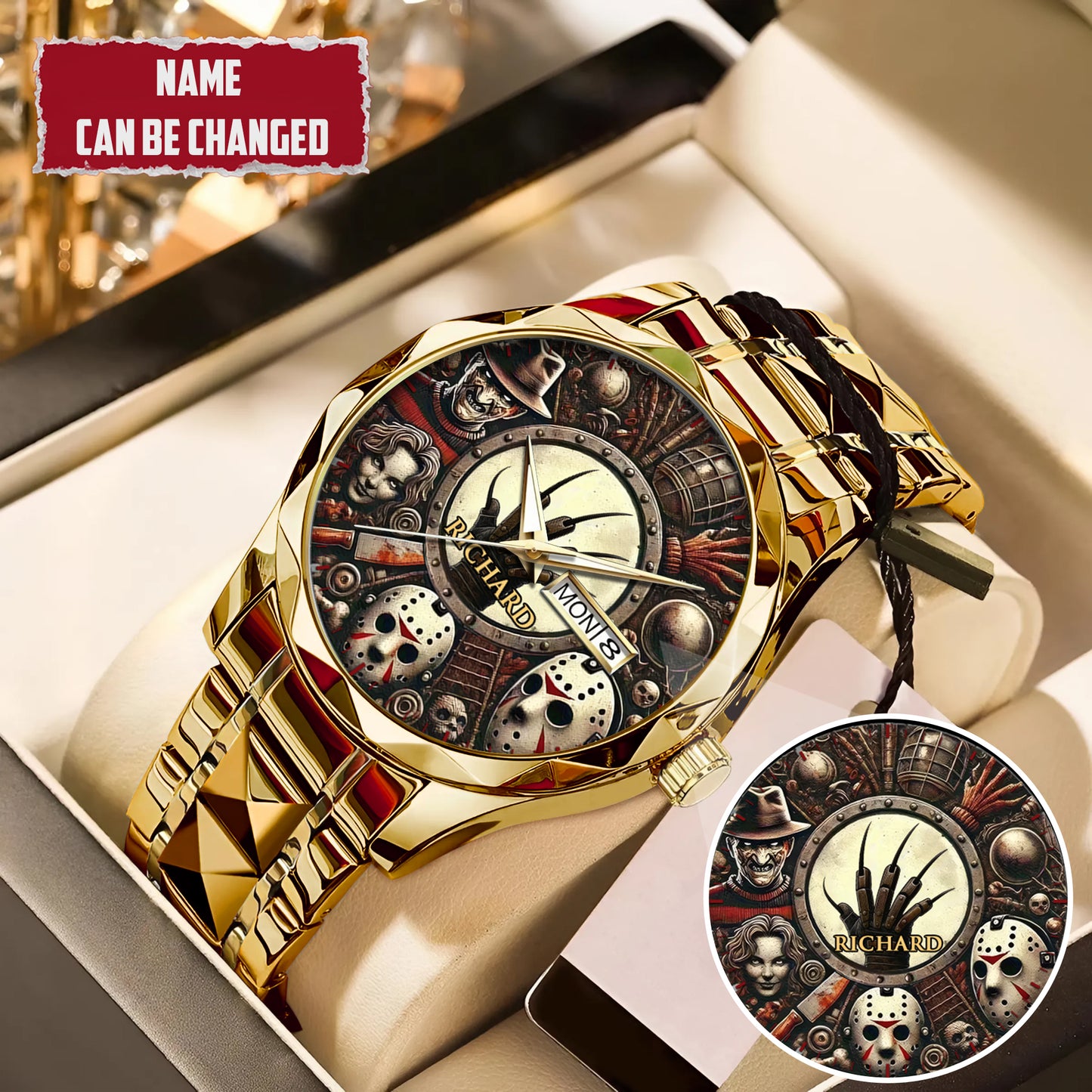 Halloween Horror Movies Personalized Quartz Watch
