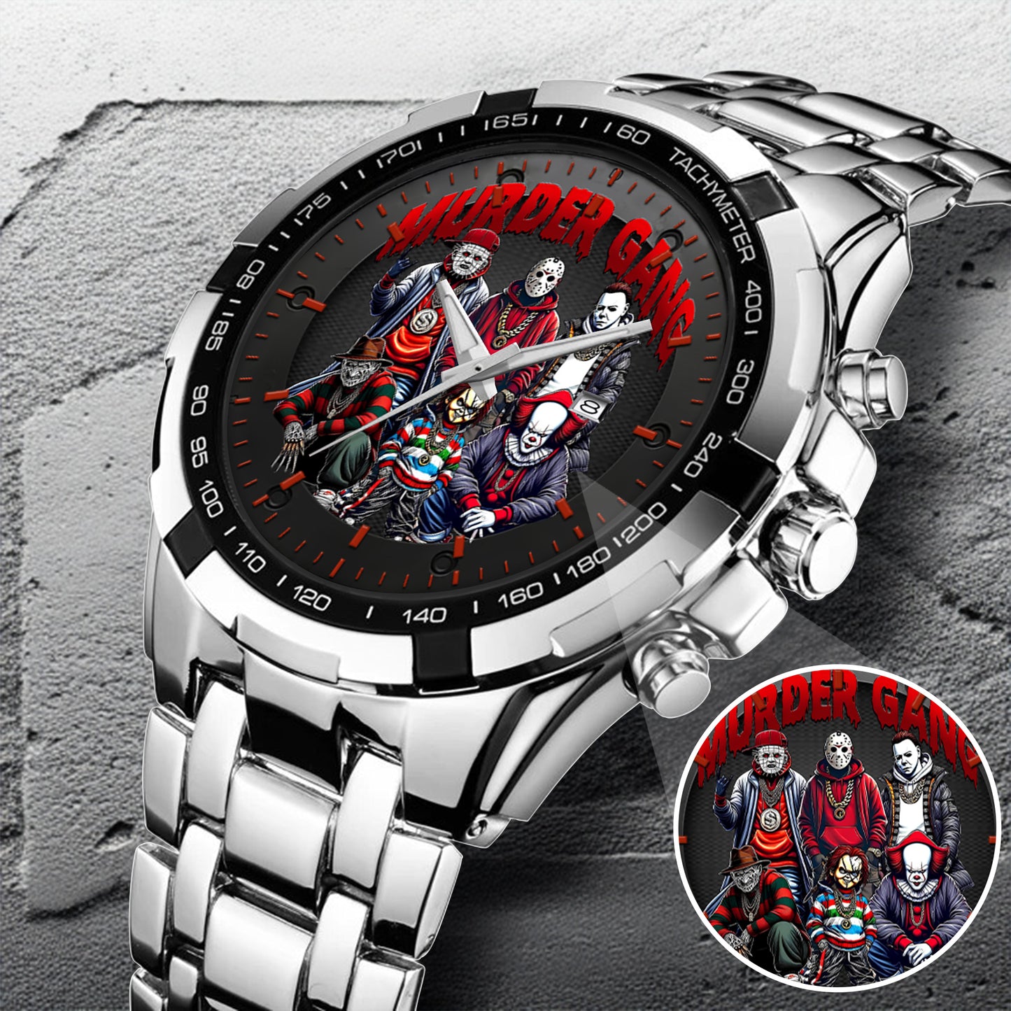 Halloween Horror Movies Murder Gang Personalized Quartz Watch