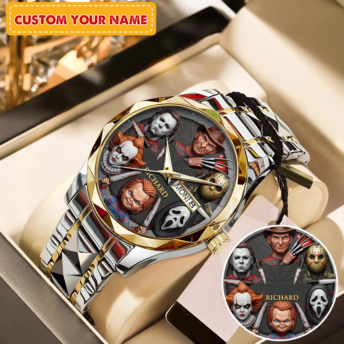 Halloween Horror Movies Personalized Quartz Watch