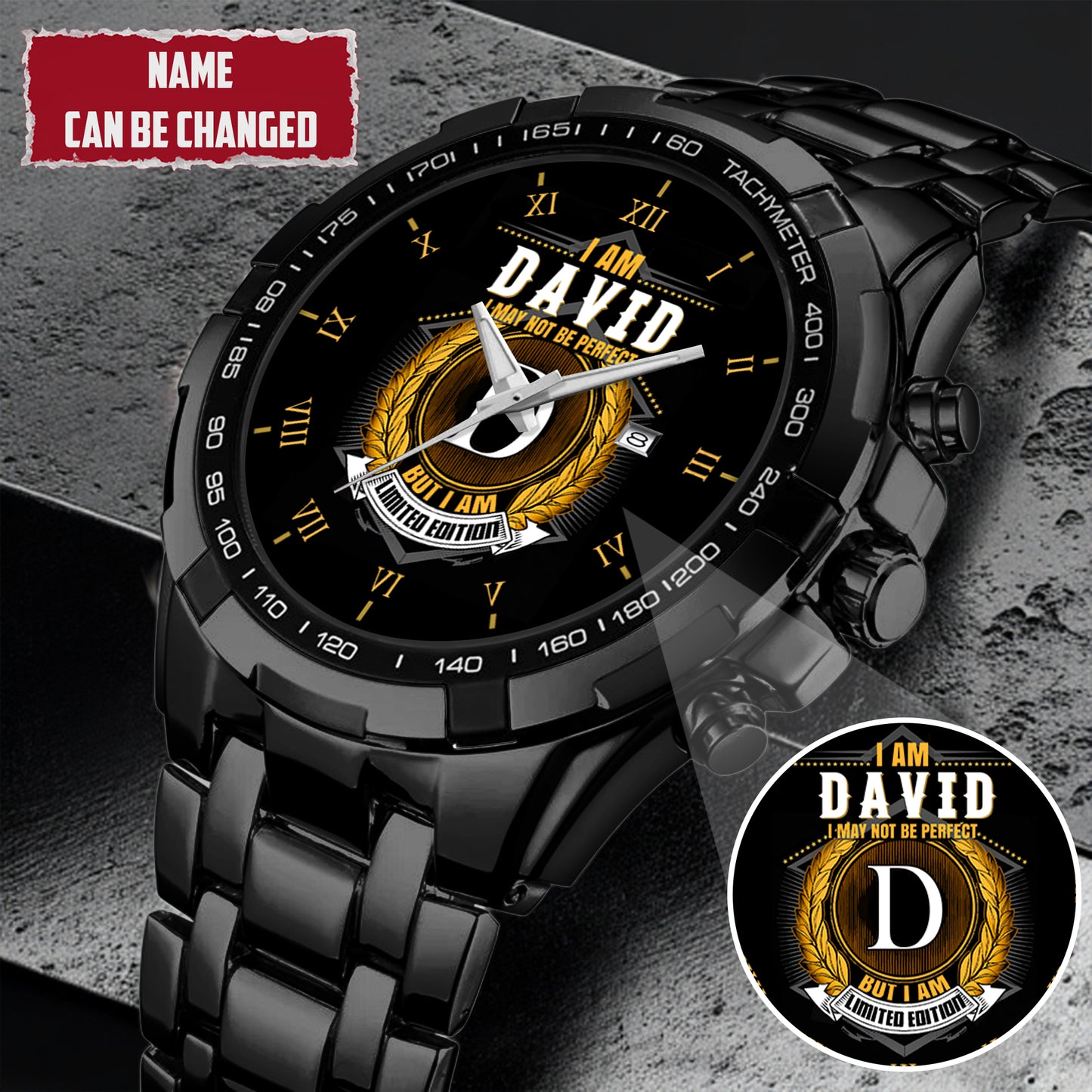 Personalized Limited Edition Custom Name Watch Father's Day Gift For Him