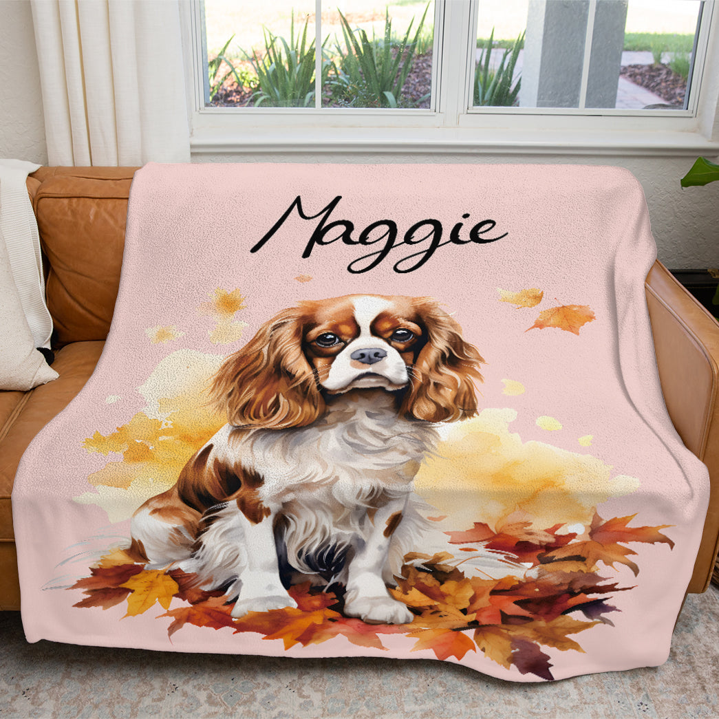 Personalized Pet Autumn Christmas Soft Blanket