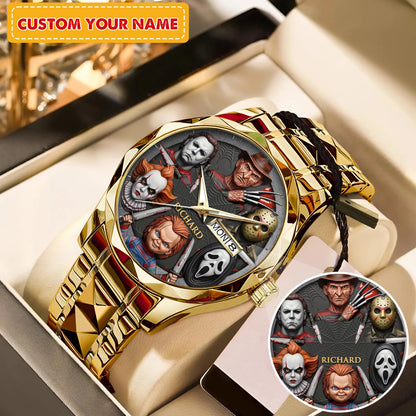 Halloween Horror Movies Personalized Quartz Watch