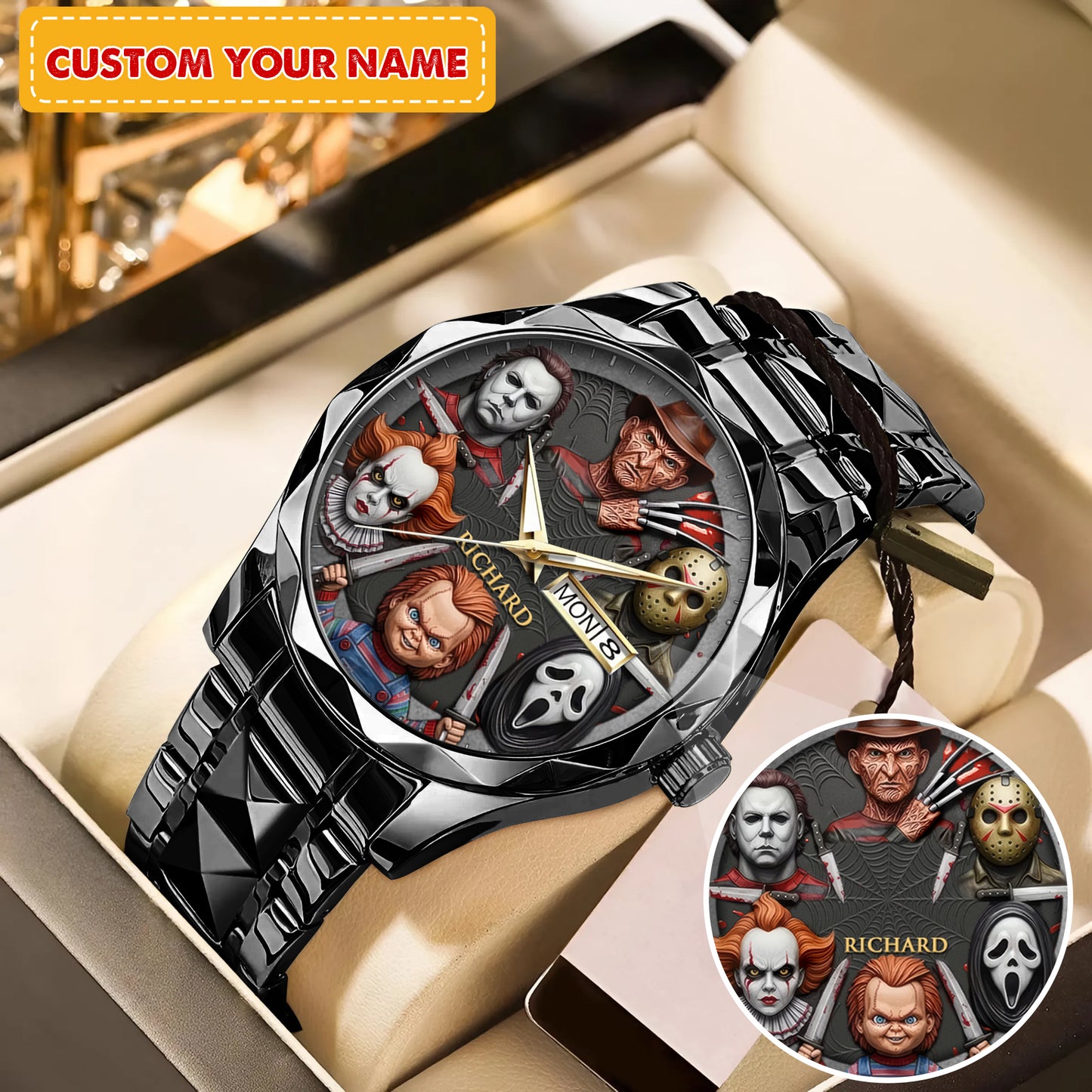 Halloween Horror Movies Personalized Quartz Watch
