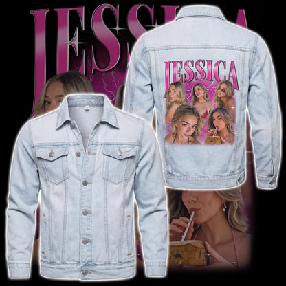 Custom Girlfriend Boyfriend Denim Jacket