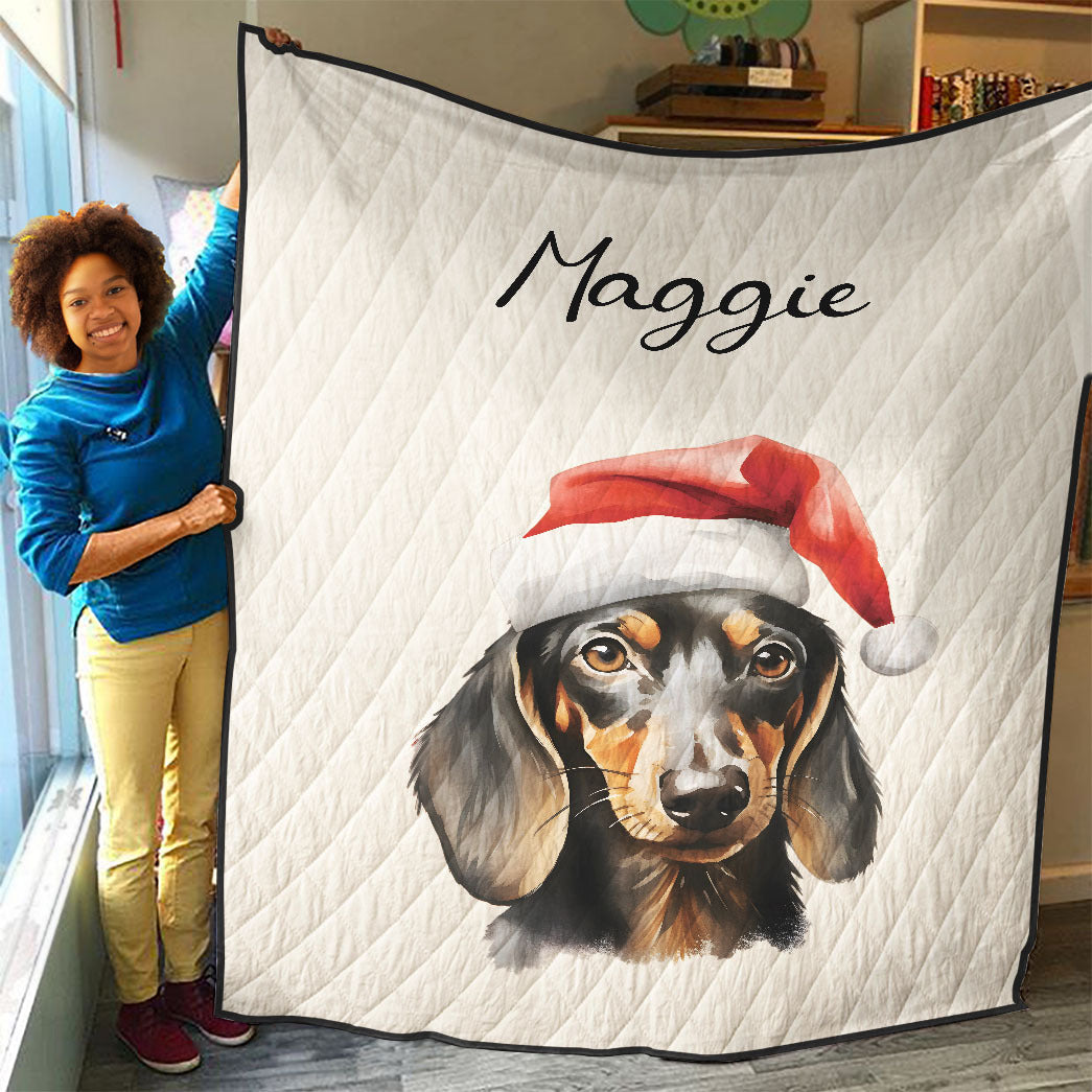 Personalized Pet Christmas Quilt