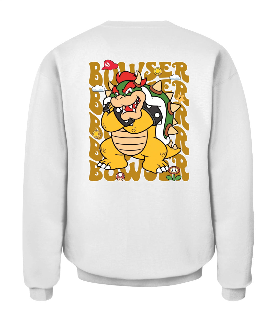 Classic Mario Browser 2-Side Printed Graphic Shirt