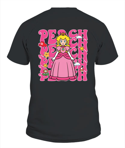 Classic Mario Princess Peach 2-Side Printed Graphic Shirt