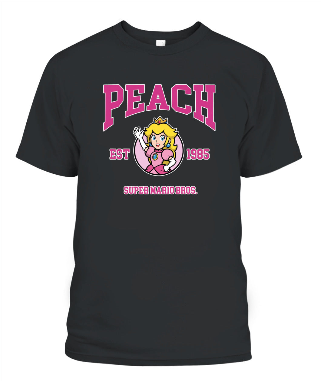 Classic Mario Princess Peach 2-Side Printed Graphic Shirt