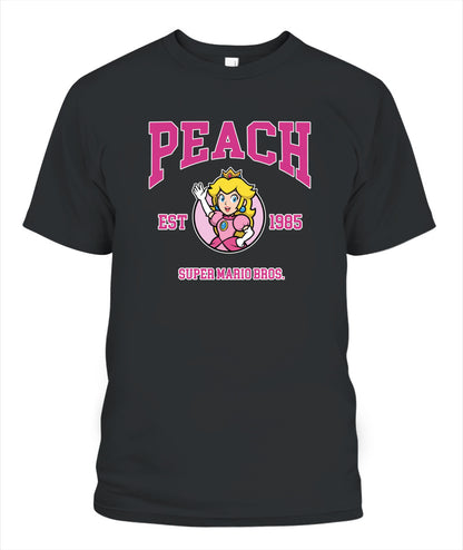 Classic Mario Princess Peach 2-Side Printed Graphic Shirt