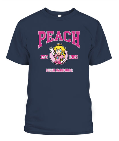 Classic Mario Princess Peach 2-Side Printed Graphic Shirt