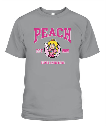 Classic Mario Princess Peach 2-Side Printed Graphic Shirt