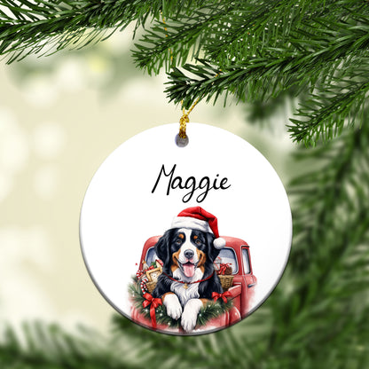 Personalized Dog Car Custom Ceramic Ornament