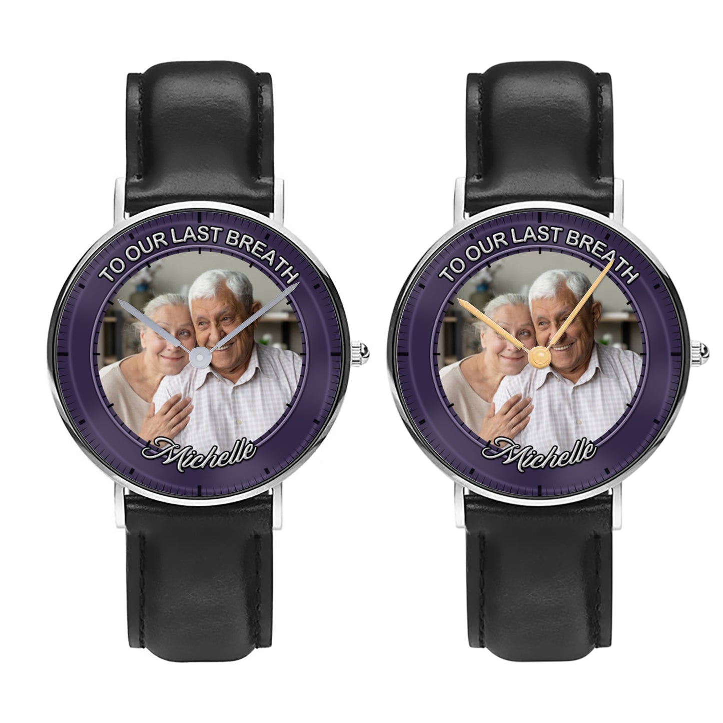 The World's Okayest Husband Personalized Photos Quartz Watch