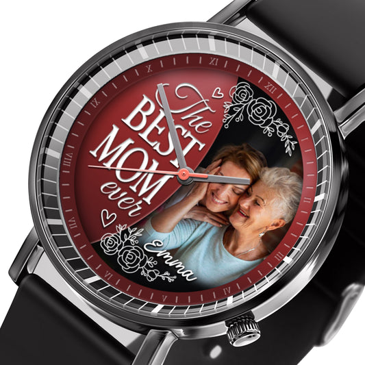 Mother's Day Gift For Best Mom Ever Personalized Photos Quartz Watch