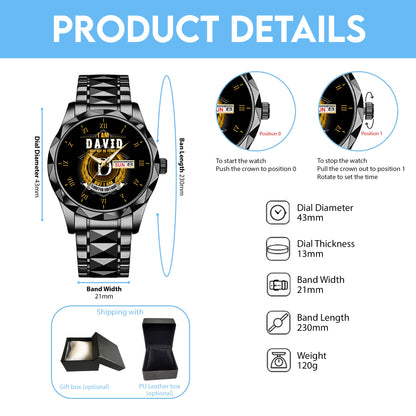 Personalized Limited Edition Custom Name Watch Father's Day Gift For Him