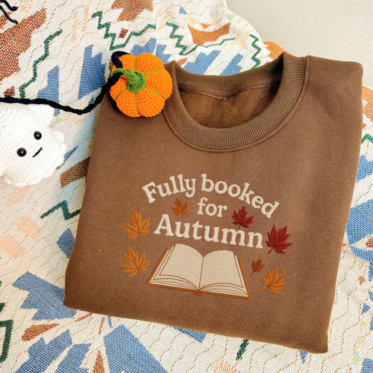 Halloween Personalized Embroidered Fully Booked For Autumn Hoodie Sweatshirt T-Shirt