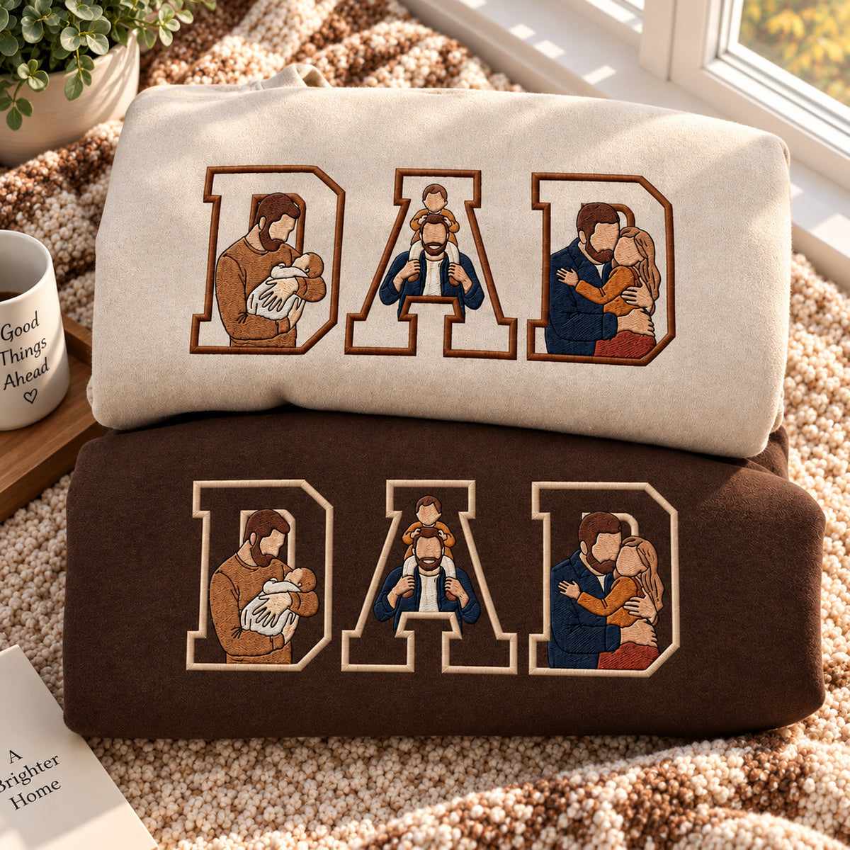 Embroidered Dad Hoodie, EST. 2026 Fatherhood Sweatshirt, First Father's Day Gift for New Dad - DL10091026