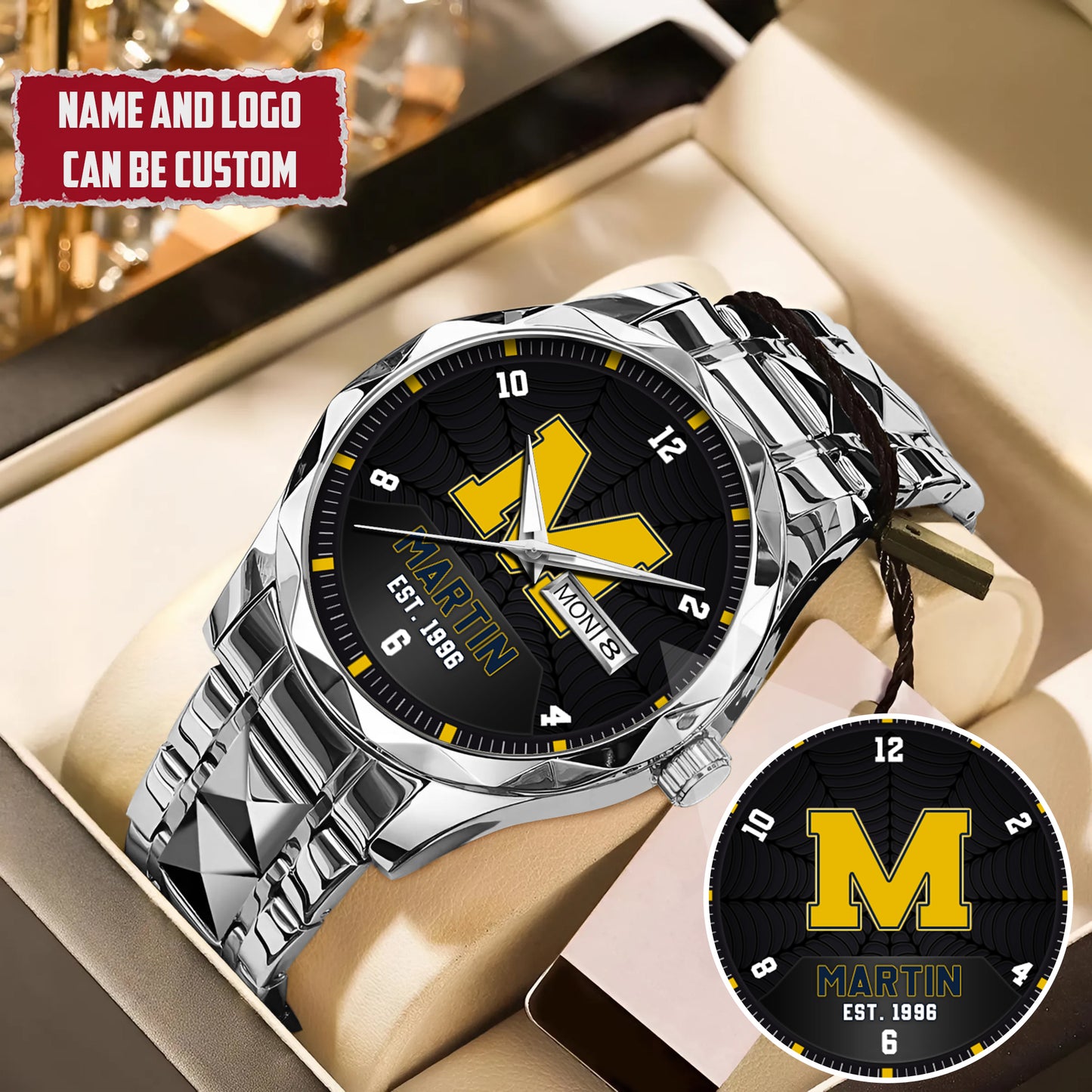 Personalized Name Quartz Watch Father's Day Gift For Him