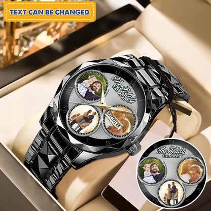 The Daddy Family Personalized Photo Watch