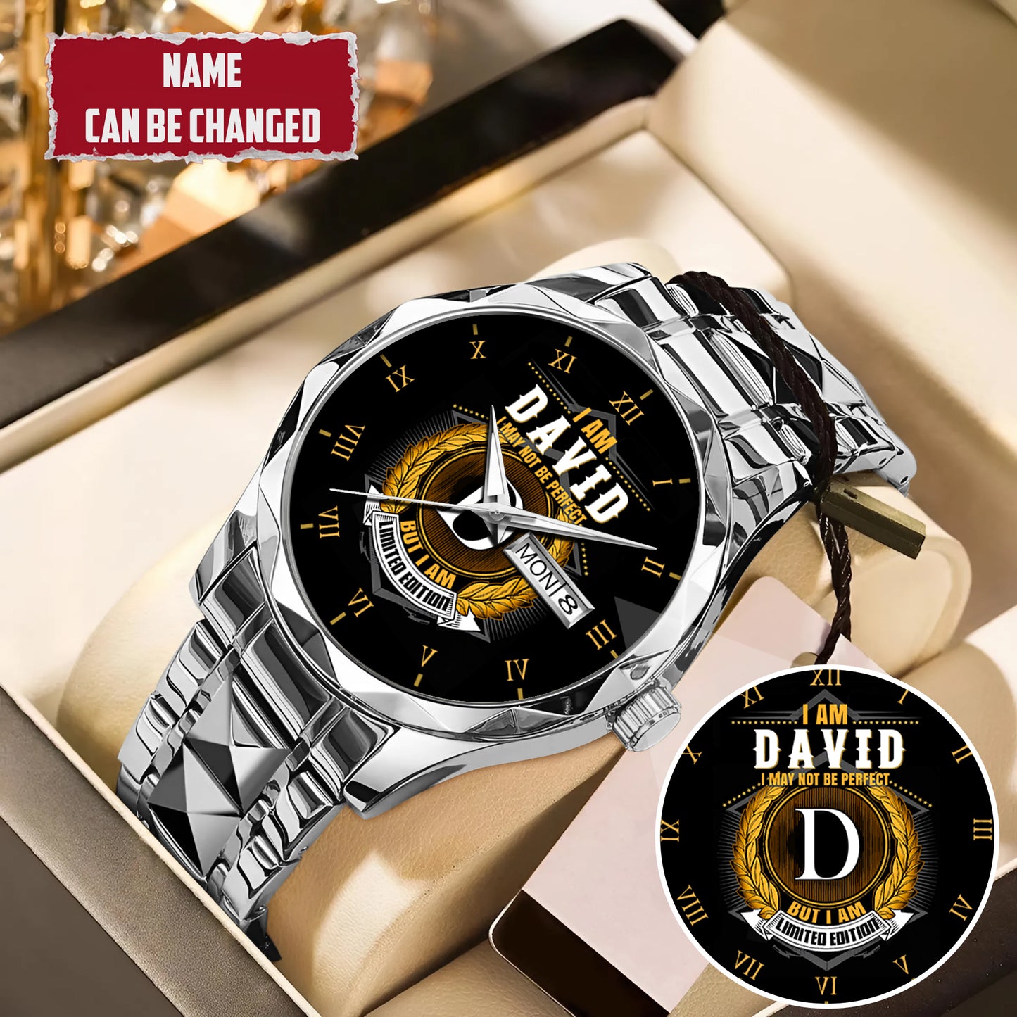 Personalized Limited Edition Custom Name Watch Father's Day Gift For Him