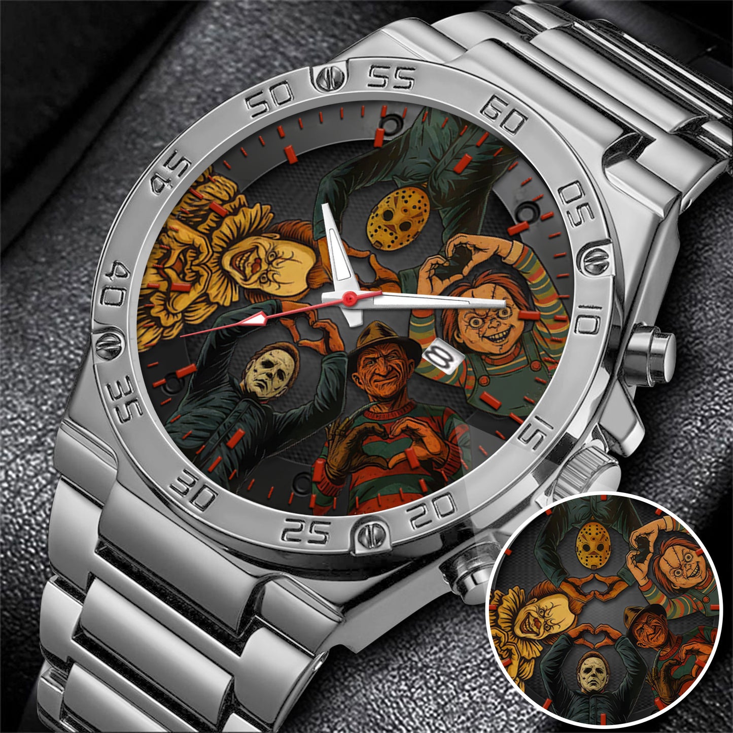 Halloween Horror Movies Personalized Quartz Watch