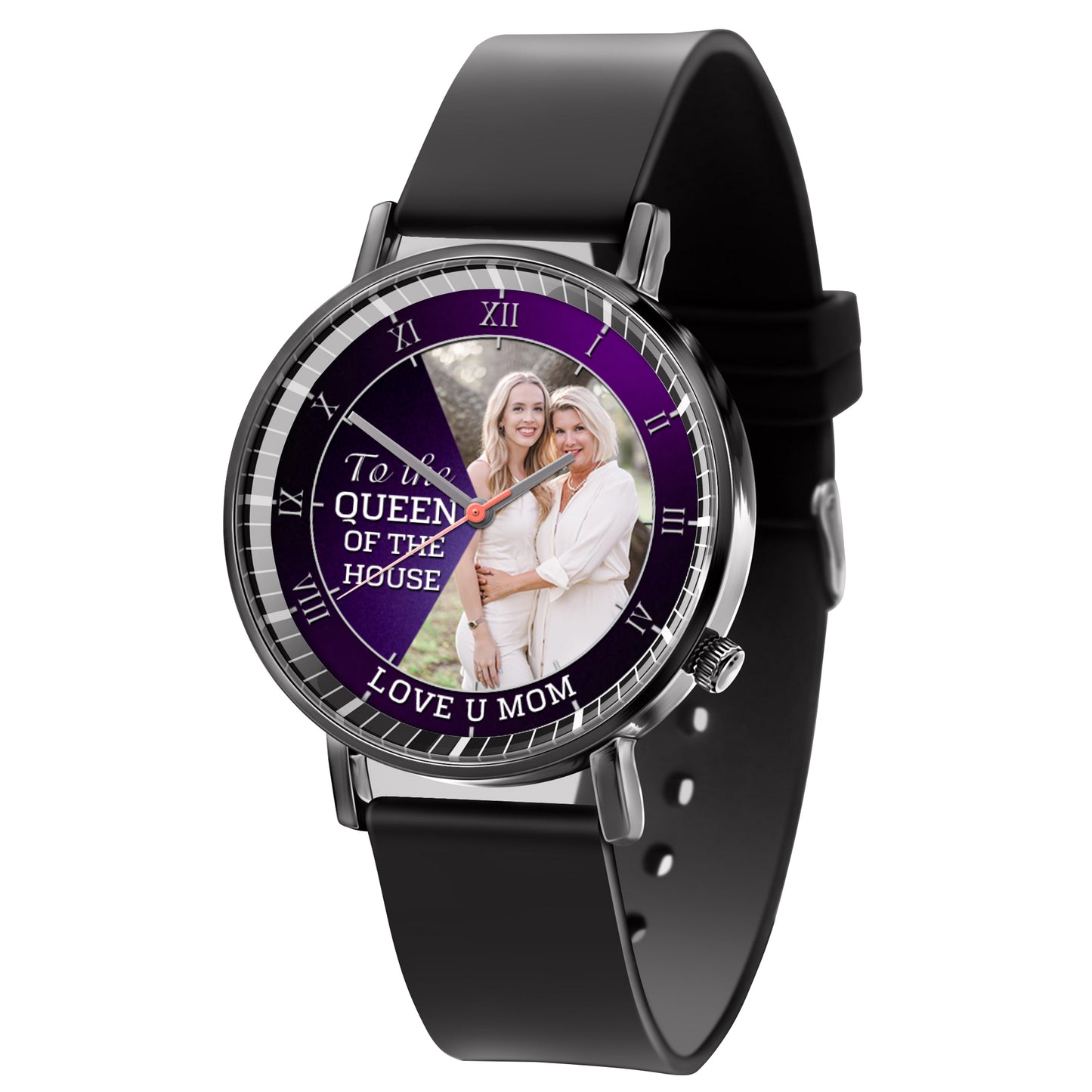 Personalized Family Photo To The Queen Of The House Quartz Watch Mother's Day Gift For Mom