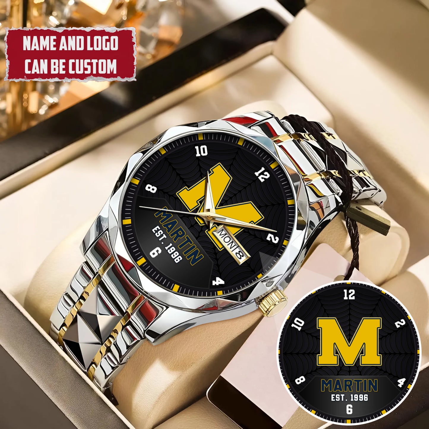 Personalized Name Quartz Watch Father's Day Gift For Him