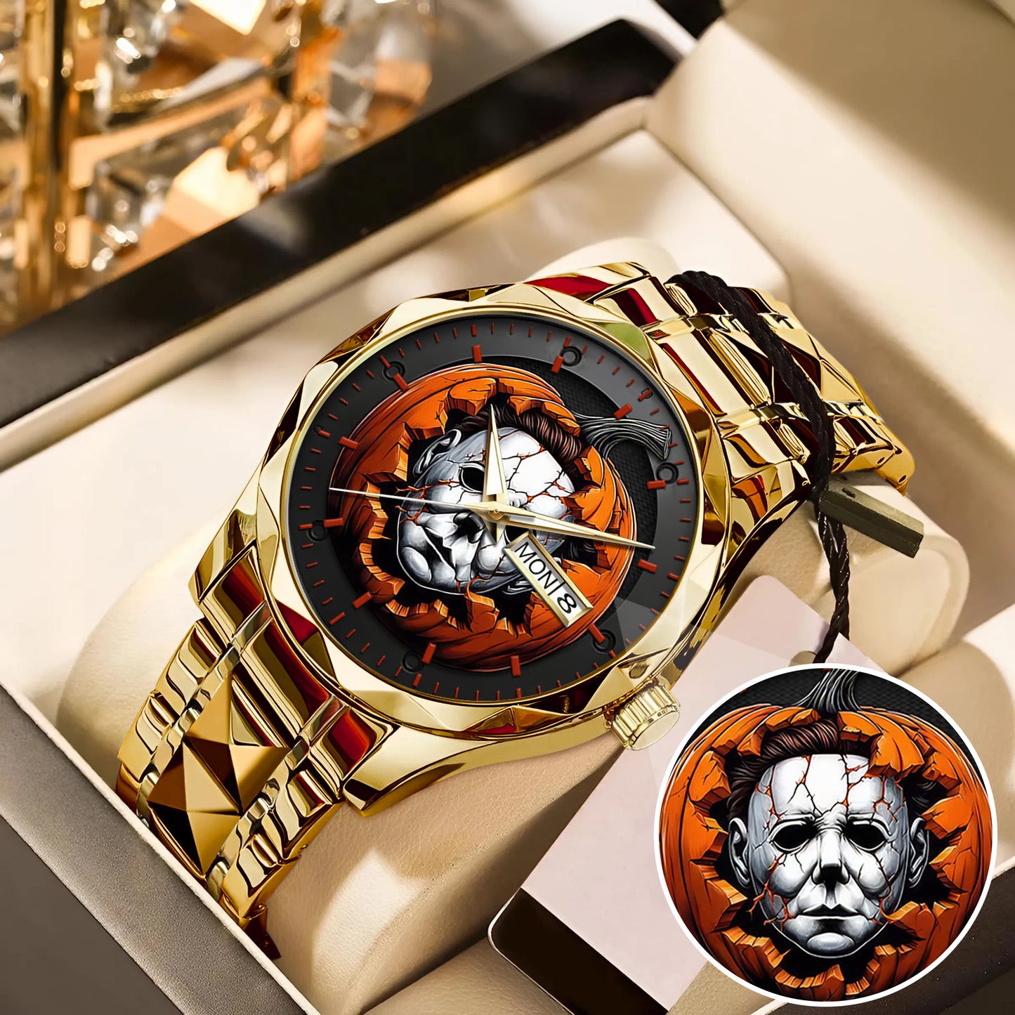 Halloween Horror Movies Personalized Quartz Watch