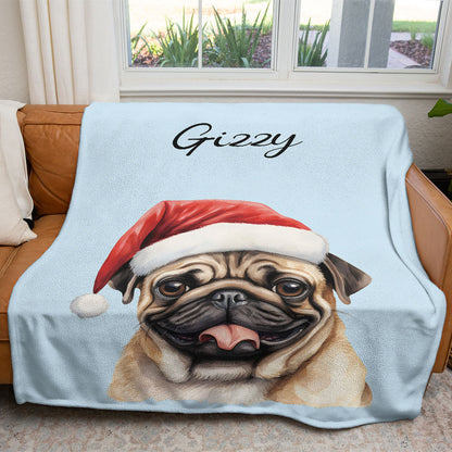 Personalized Pet Christmas Soft Blanket