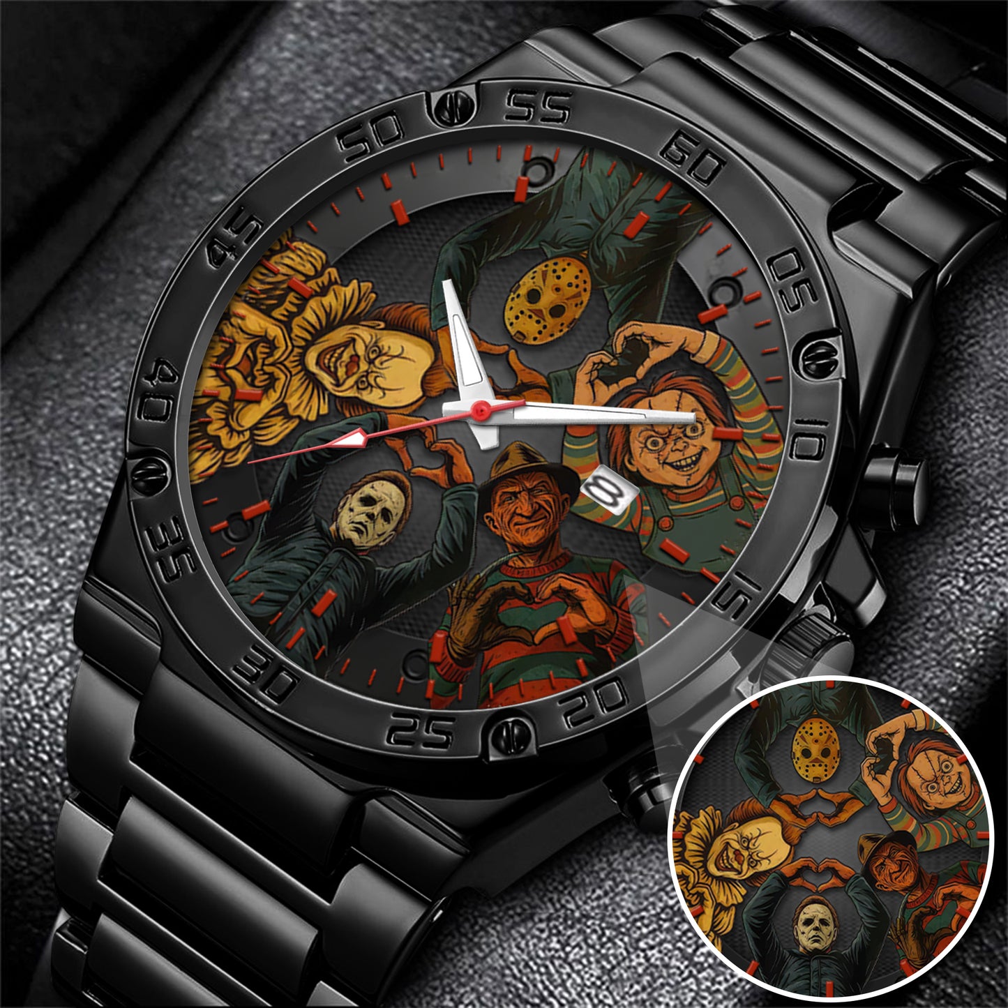 Halloween Horror Movies Personalized Quartz Watch