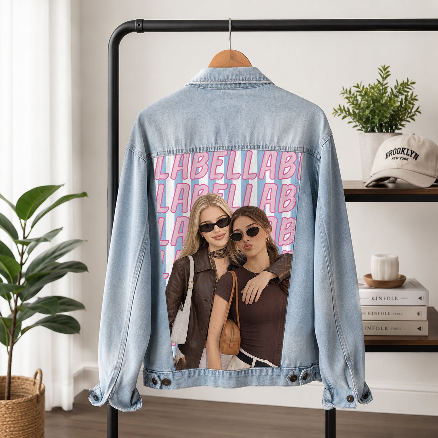 Custom Bestie Photo Denim Jacket
