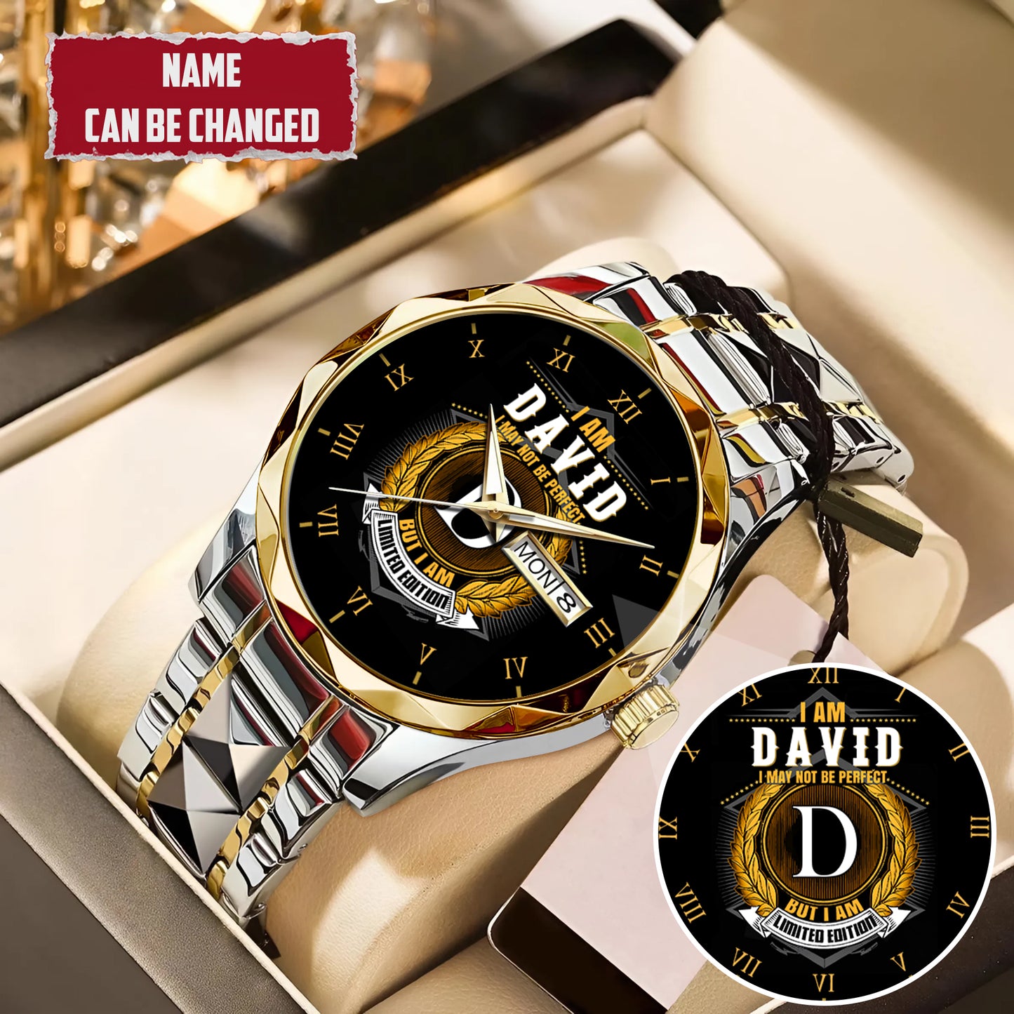 Personalized Limited Edition Custom Name Watch Father's Day Gift For Him