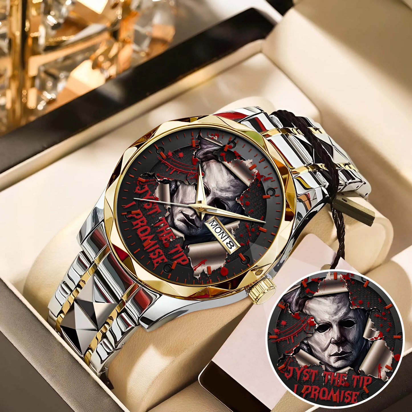 Halloween Horror Movies Just The Tip Personalized Quartz Watch