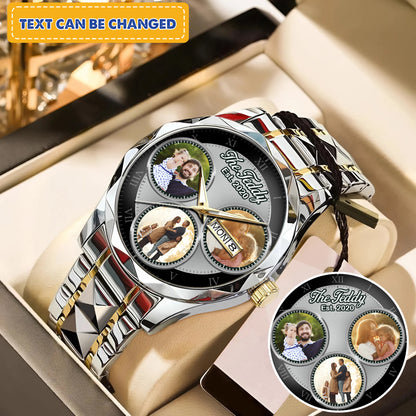 The Daddy Family Personalized Photo Watch
