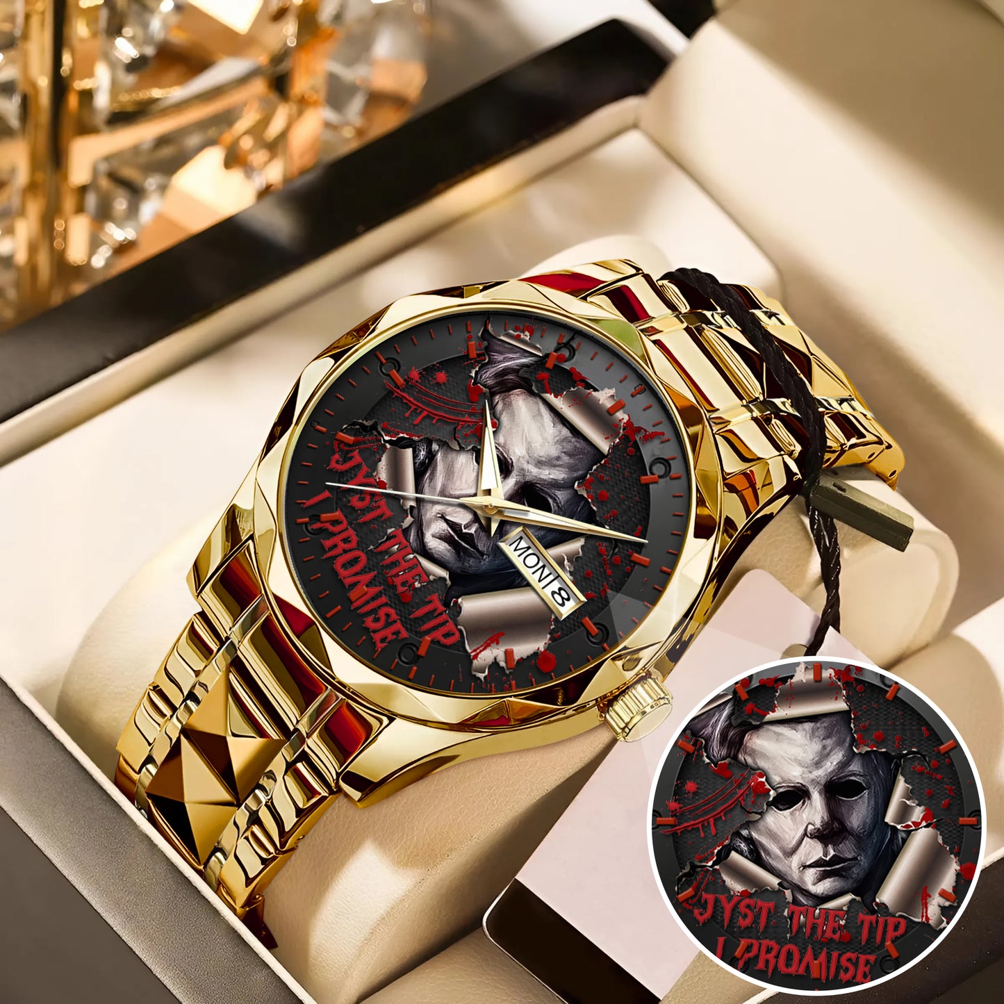 Halloween Horror Movies Just The Tip Personalized Quartz Watch