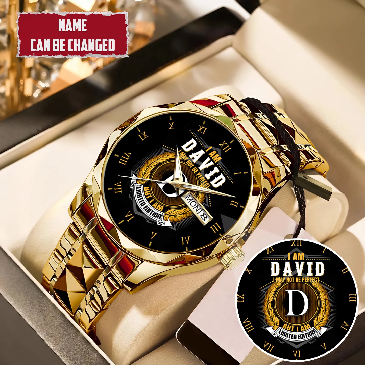 Personalized Limited Edition Custom Name Watch Father's Day Gift For Him