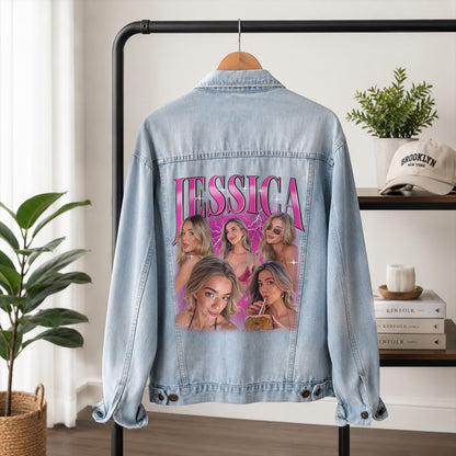 Custom Girlfriend Boyfriend Denim Jacket
