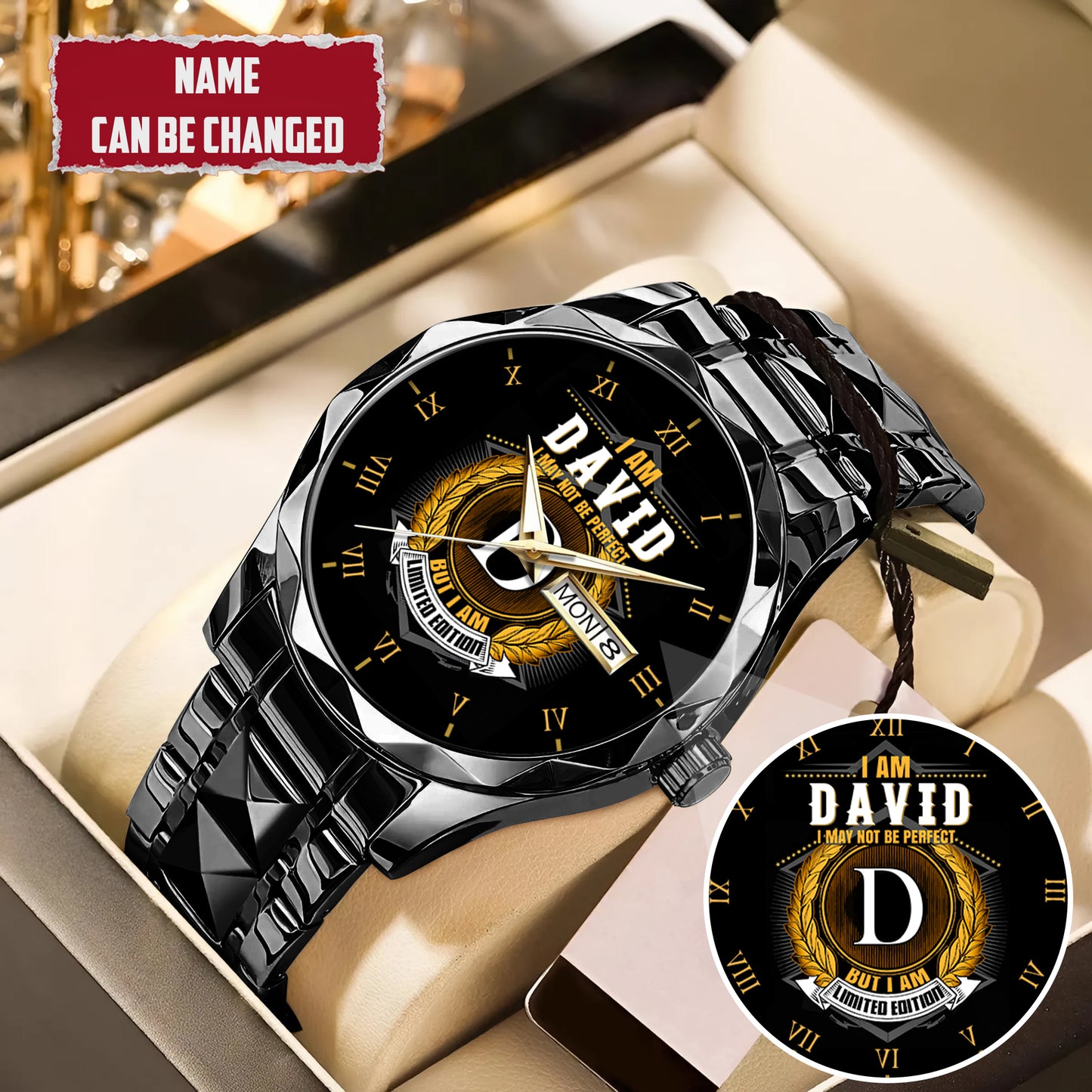 Personalized Limited Edition Custom Name Watch Father's Day Gift For Him
