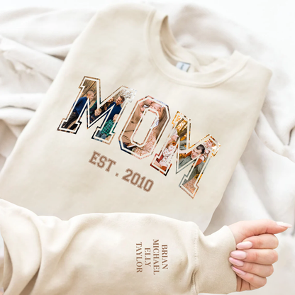 Personalized Printed Family Photo Hoodie Sweatshirt T-Shirt