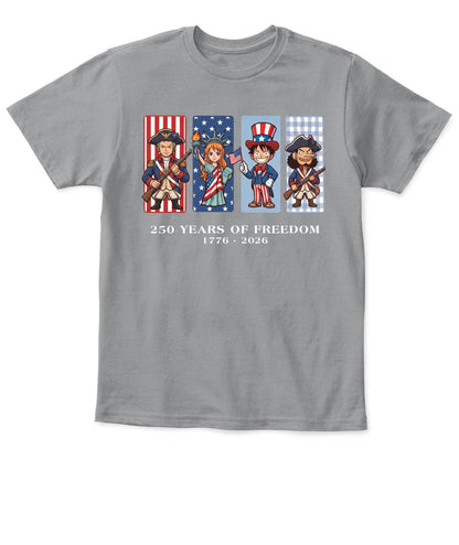 One Piece 250 Years of Freedom 1776–2026 Patriotic Printed Graphic Hoodie Sweatshirt T-Shirt