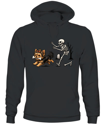 Halloween Dog & Skeleton Printed Graphic Sweatshirt T-Shirt