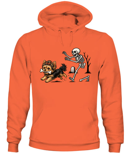 Halloween Dog & Skeleton Printed Graphic Sweatshirt T-Shirt