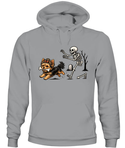Halloween Dog & Skeleton Printed Graphic Sweatshirt T-Shirt